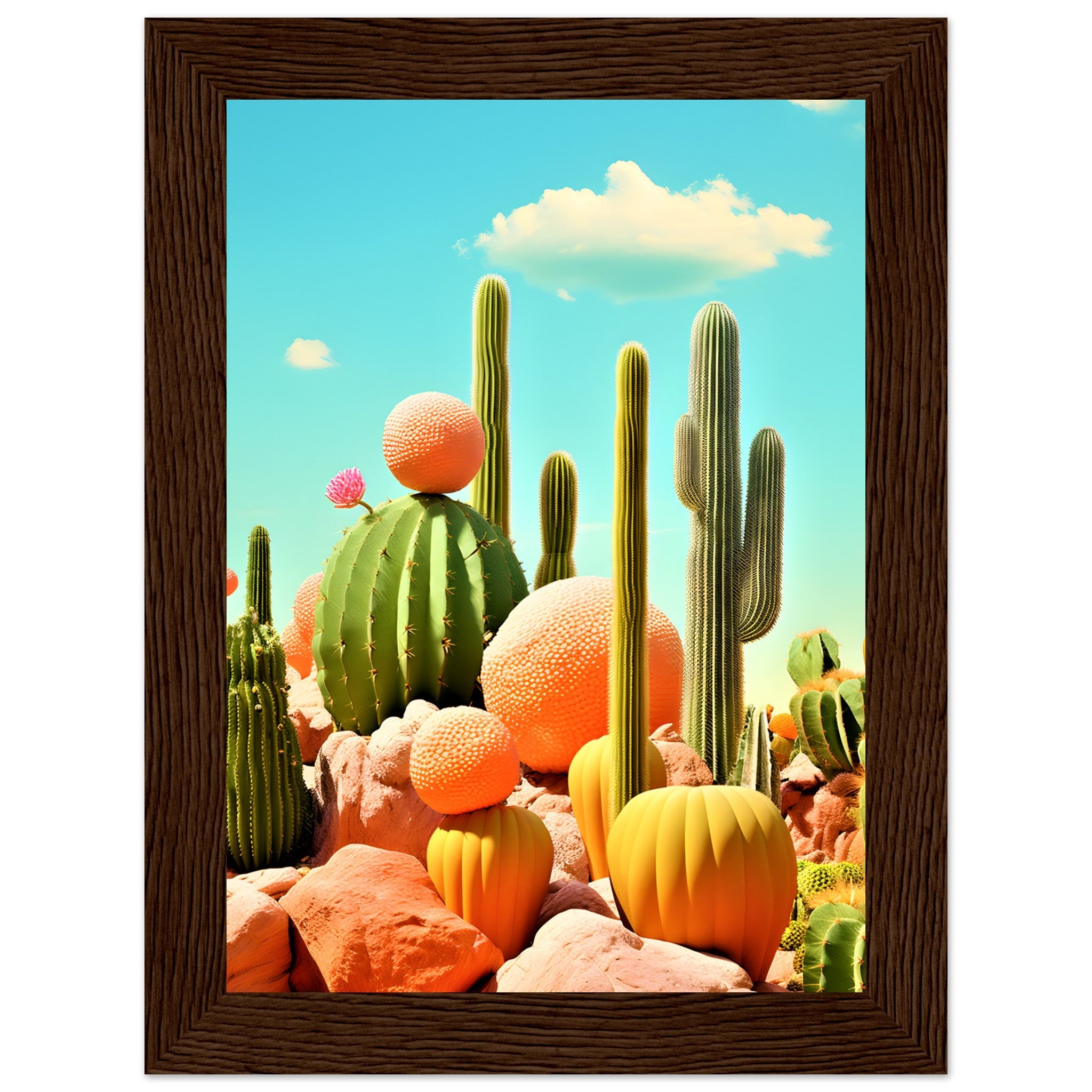 Desert Cacti Walley Wall Art