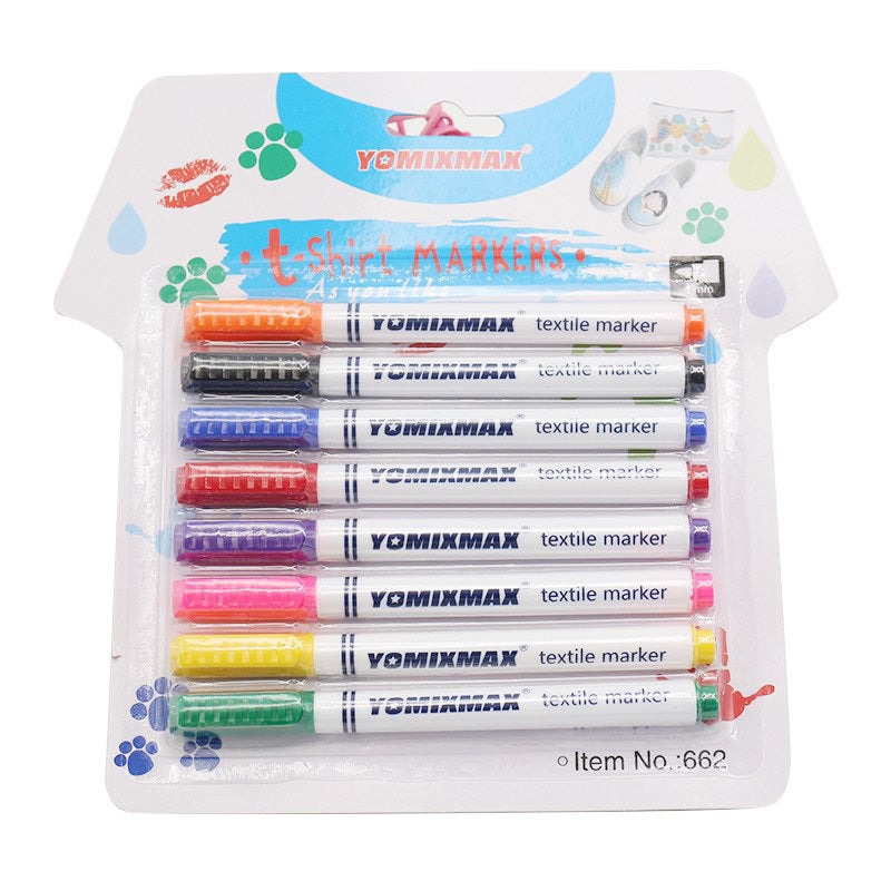 8 Pcs Set Clothes  Textile Marker Fabric Paint Pen