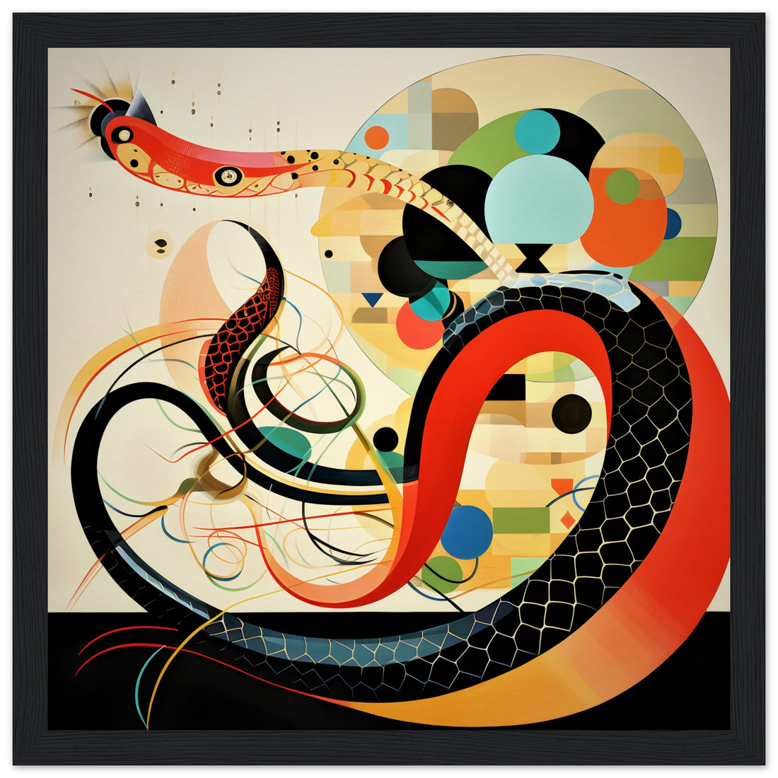 Abstract Serpent Art Wall Decor