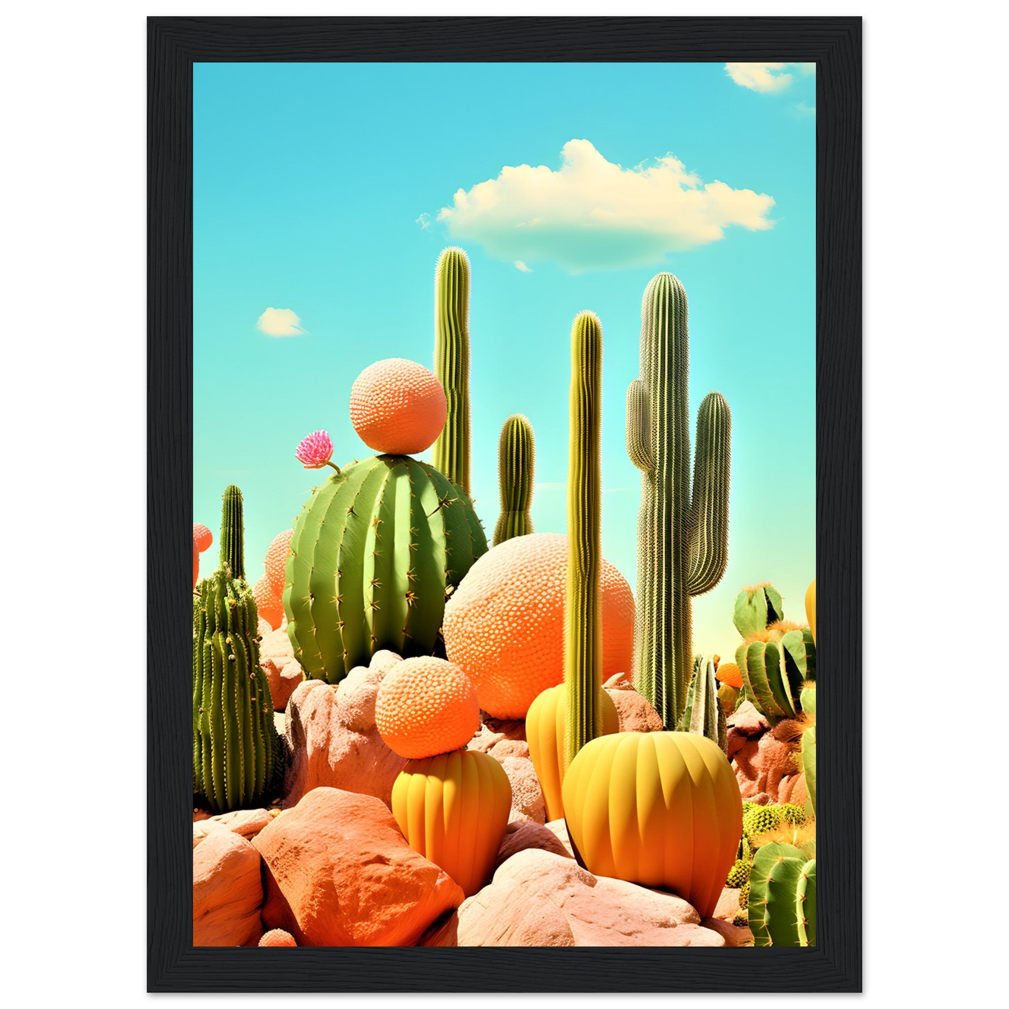 Desert Cacti Walley Wall Art