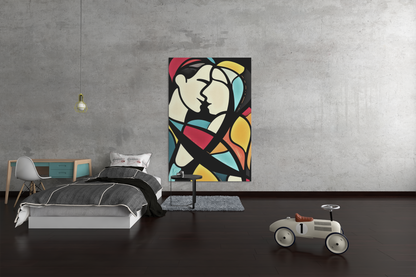 Loving Kiss Abstraction Wall Art