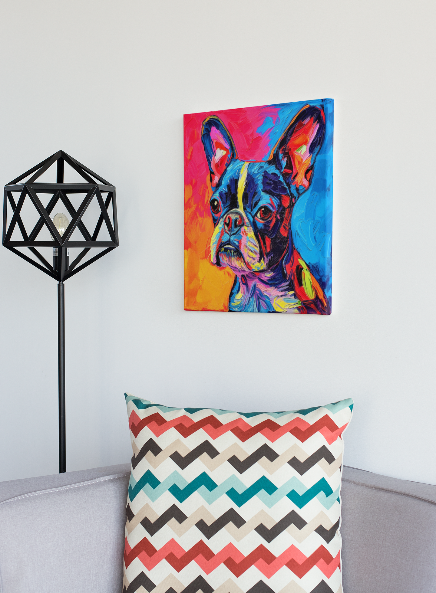 Fauvism Style French Bulldog Wall Art