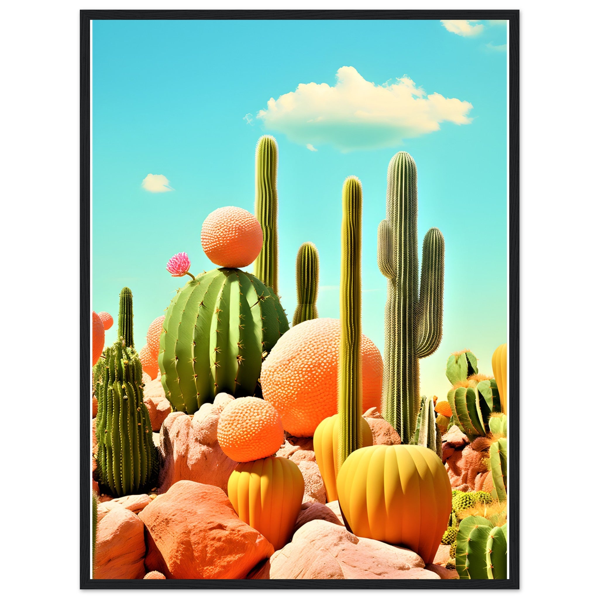 Desert Cacti Walley Wall Art