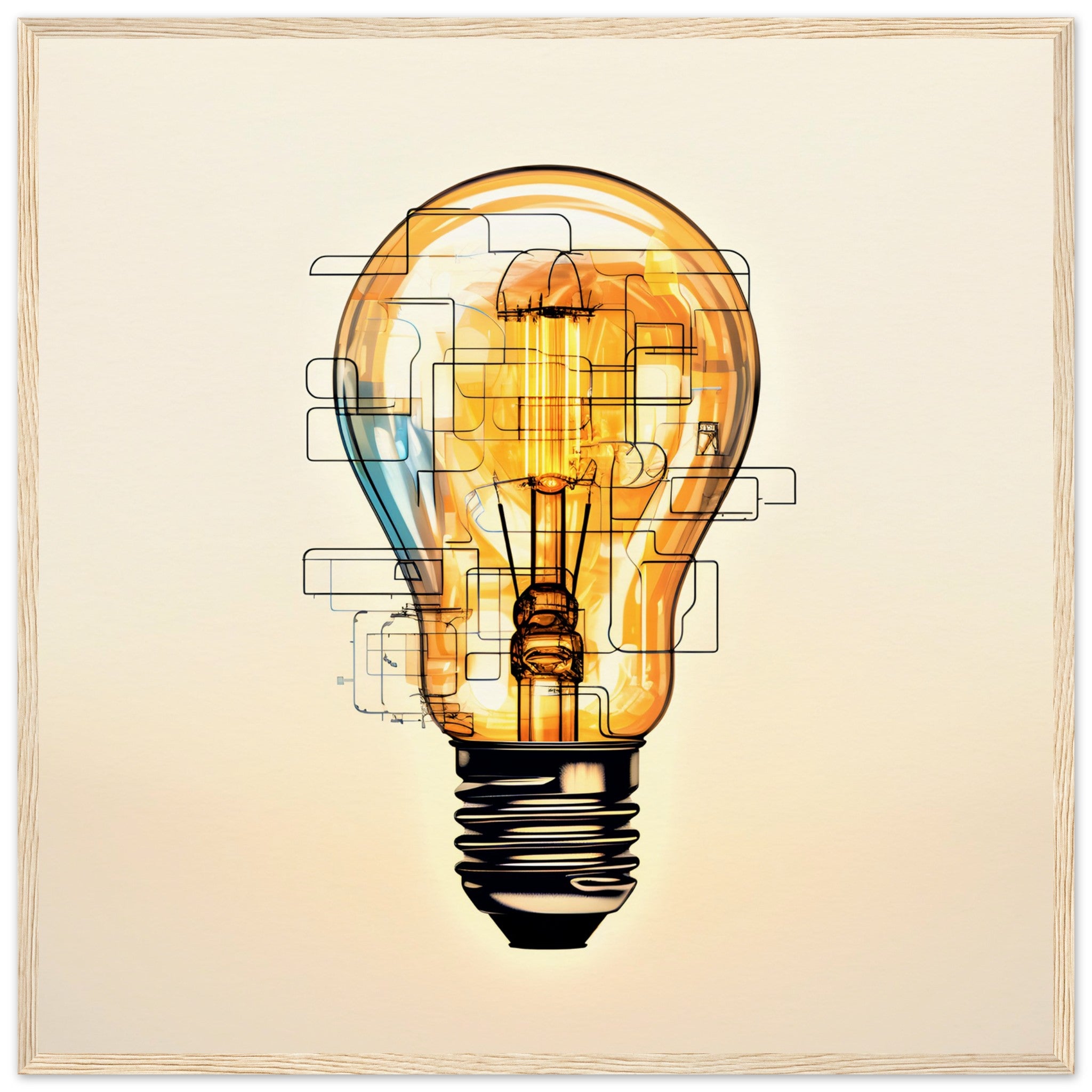 Intellectual Creativity Lightbulb Wall Art