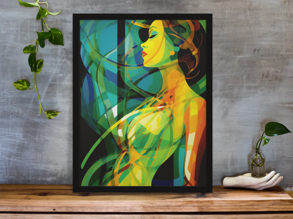 Abstract Green Absinthe Dreams Wall art