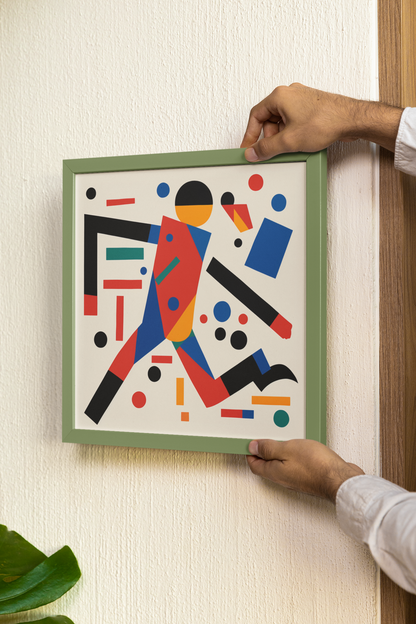 Abstract Suprematism Style  Man&