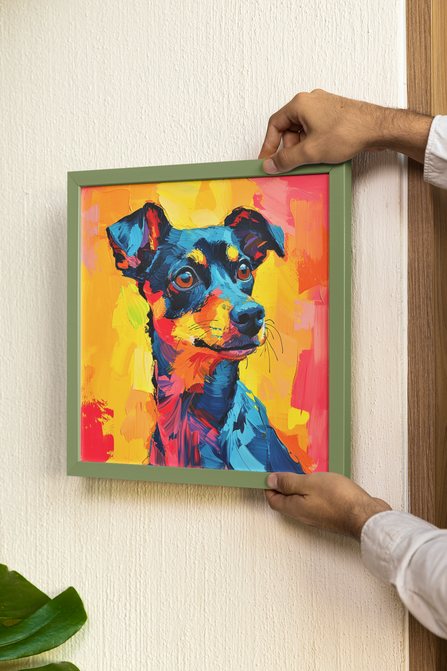 Fauvism Style Doberman Pincher Wall Art