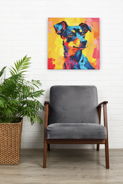 Fauvism Style Doberman Pincher Wall Art