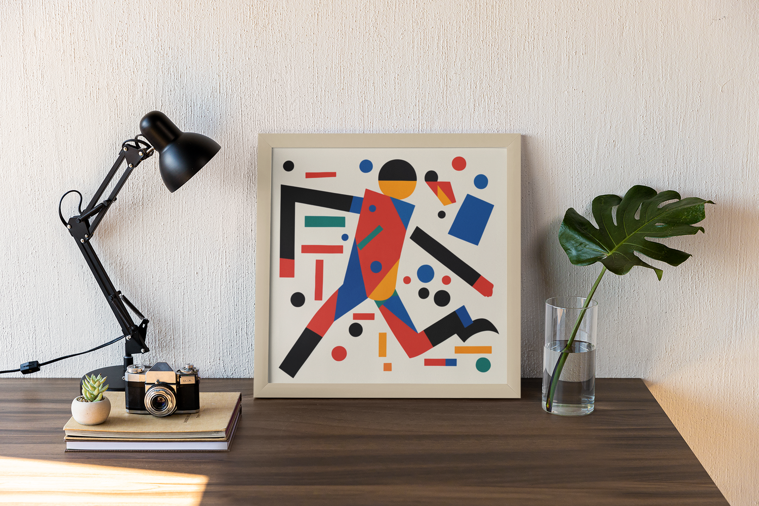 Abstract Suprematism Style  Man&