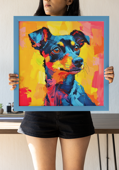 Fauvism Style Doberman Pincher Wall Art