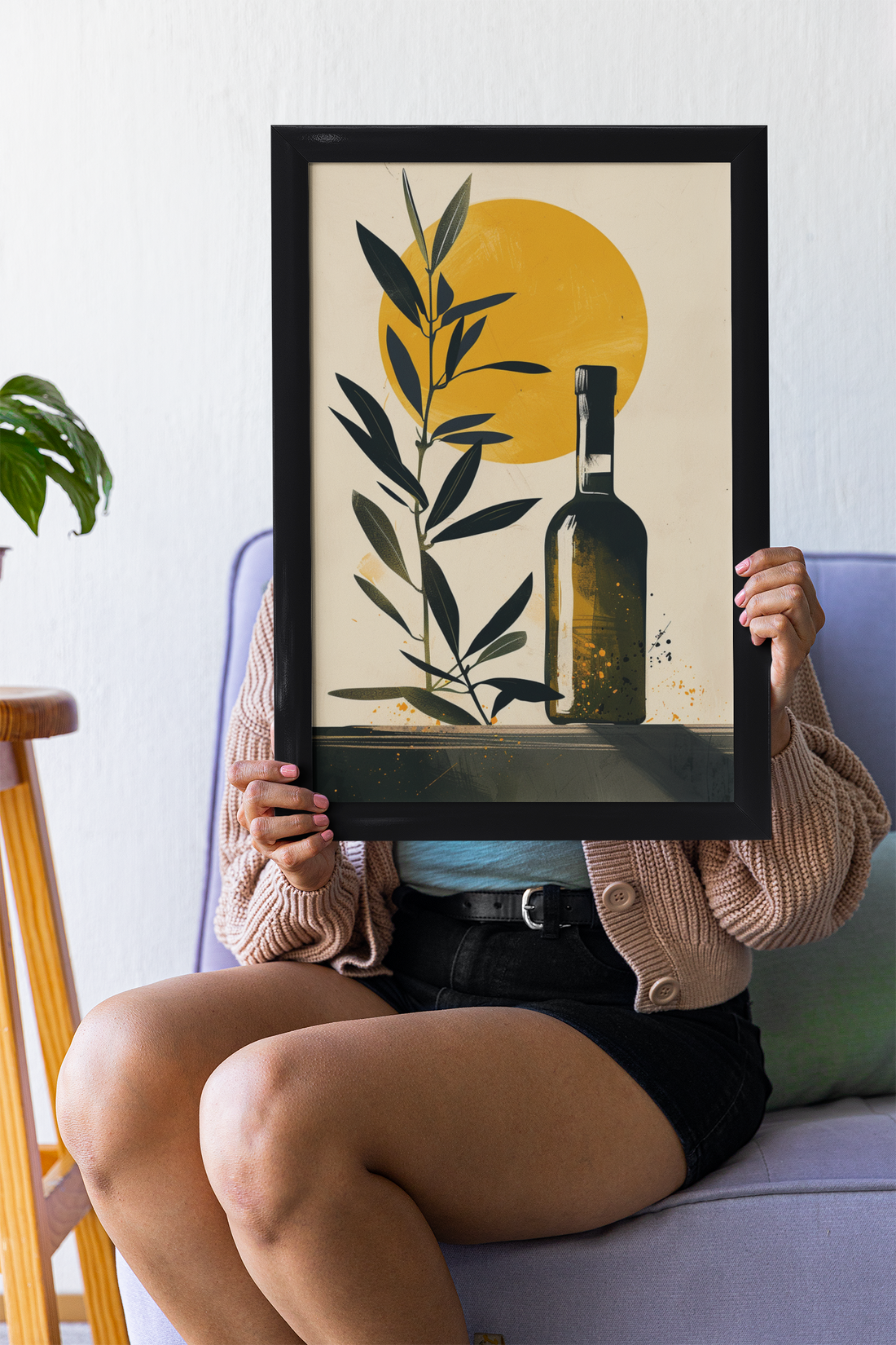 Mediteranian Style Olive Oil Kitchen Art Decor