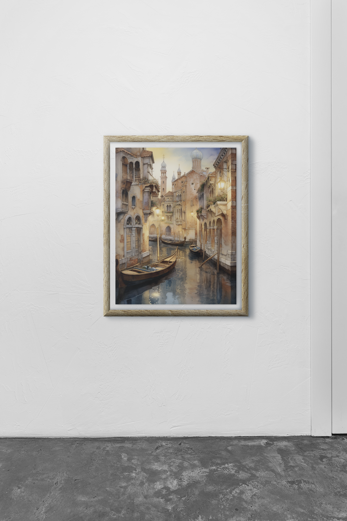 Venice Canals Scene Wall Art Design