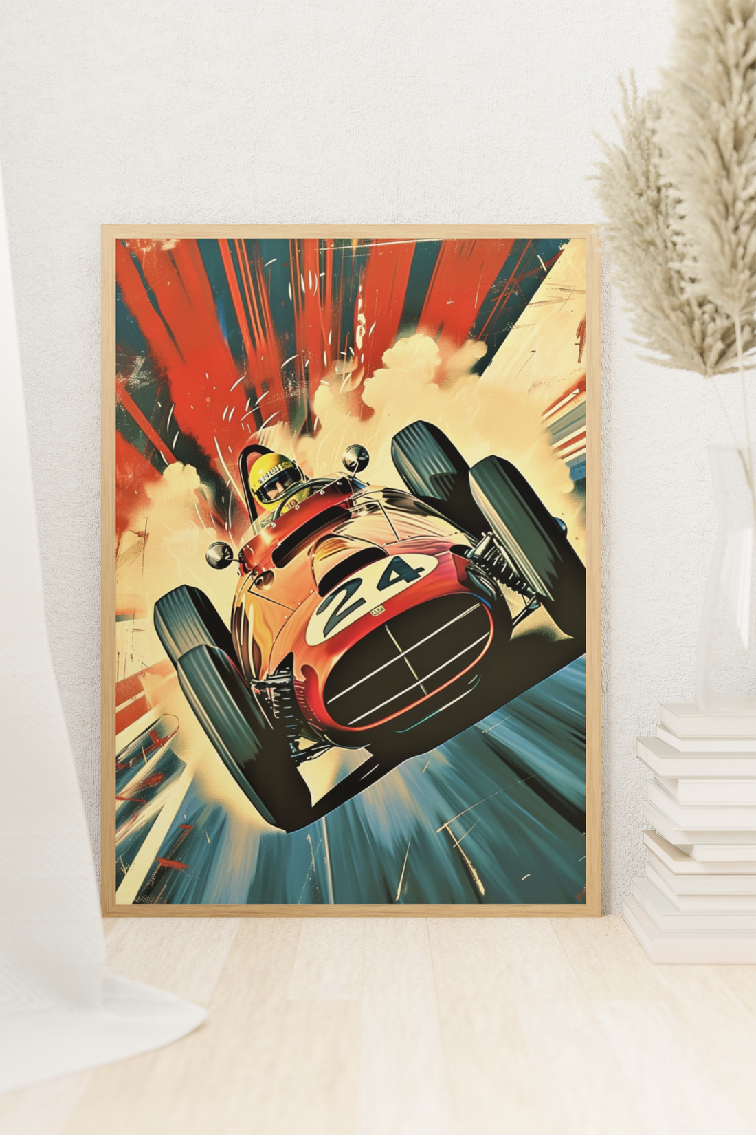 Monako Racing Car Poster Wall Art