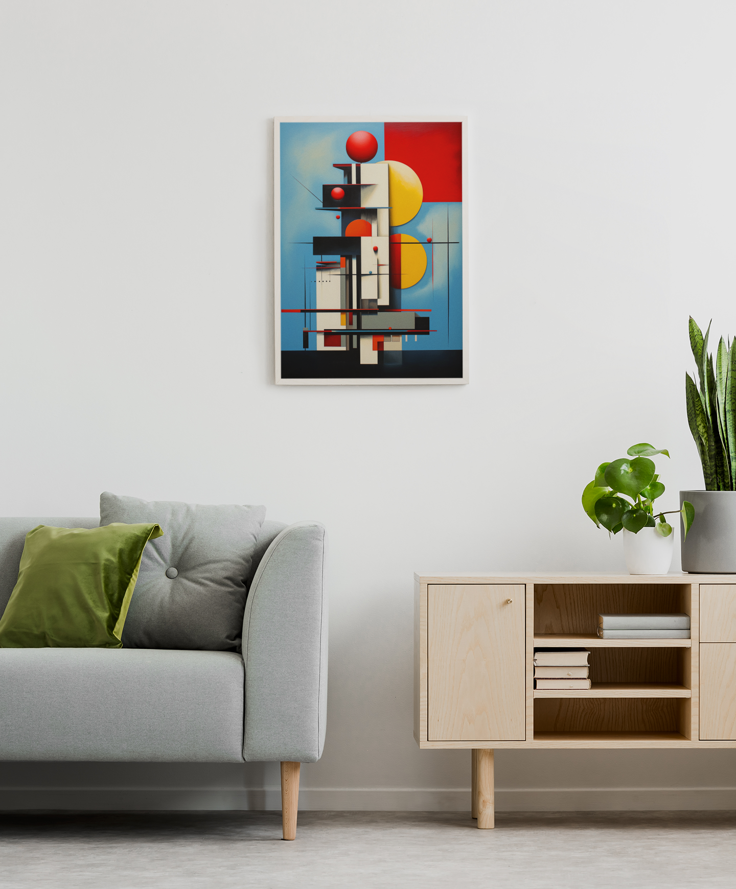 Bauhaus Bubble Architecture Abstract Wall Art Design