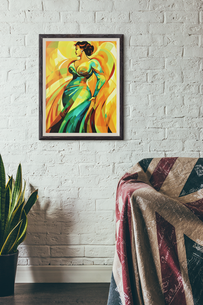 Plus Size Model Woman Absinthe Dreams Wall Art