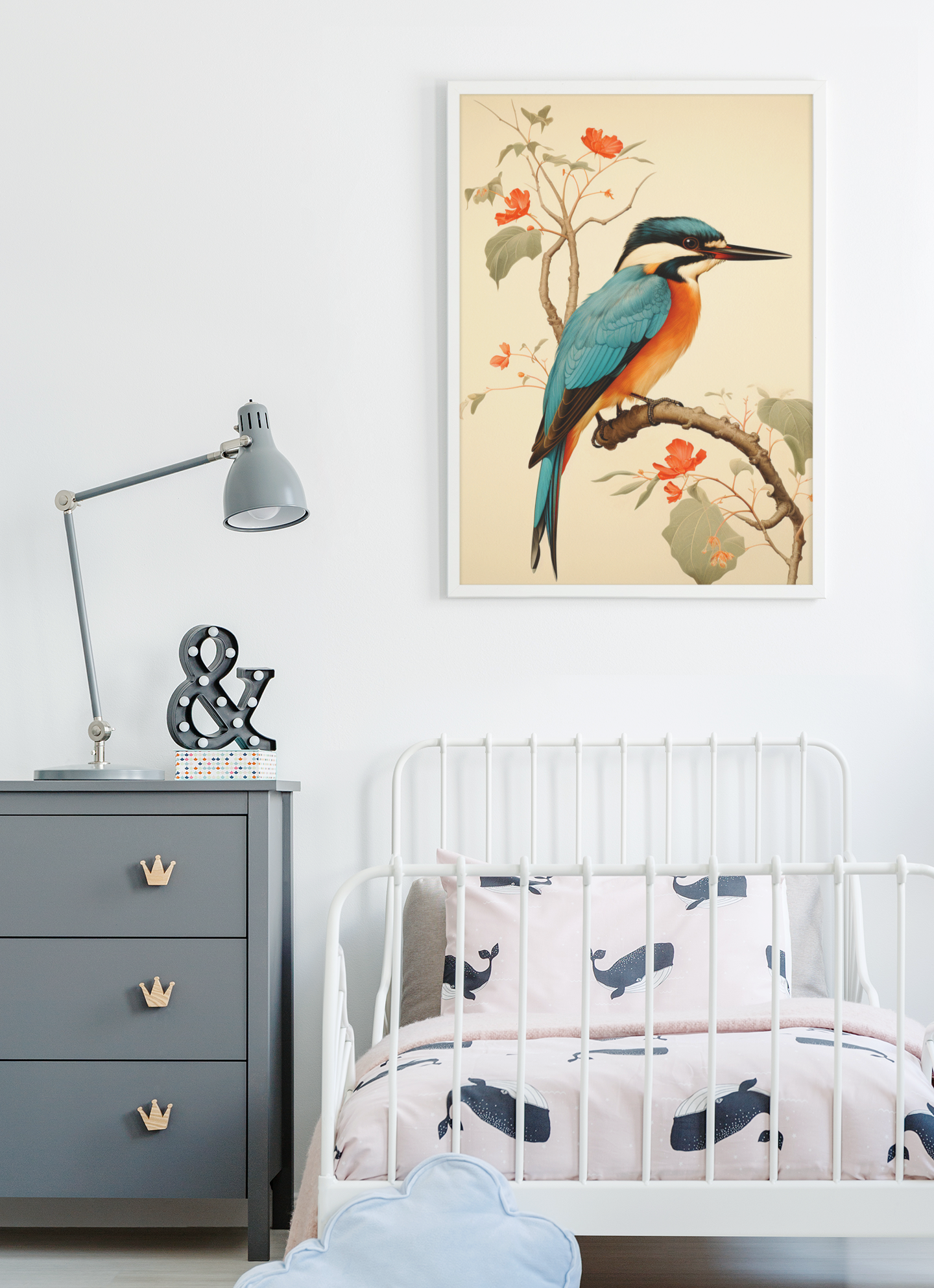 Japanese Style Kingfisher Wall Art