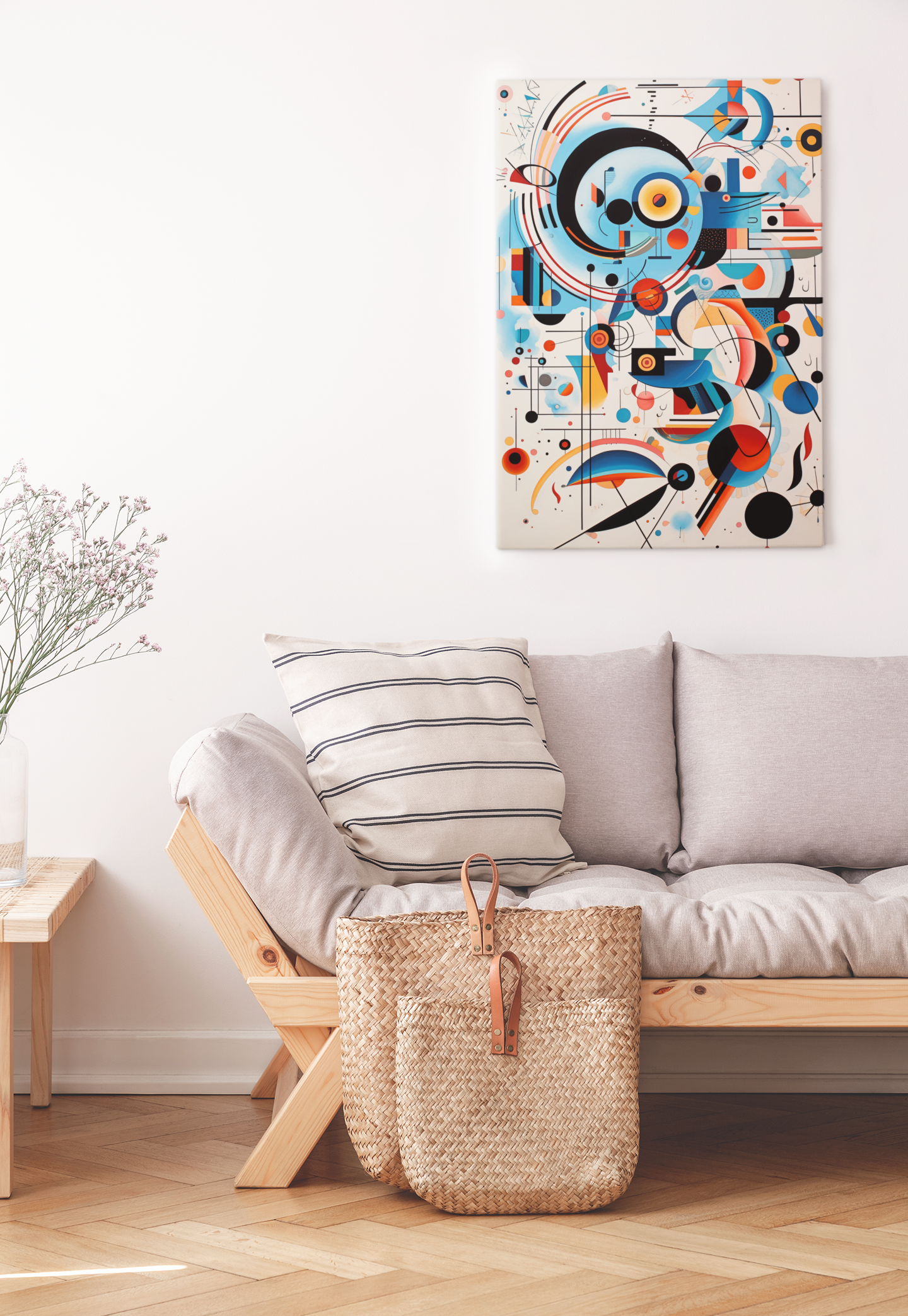 Light Theme Abstract Wall Art Design