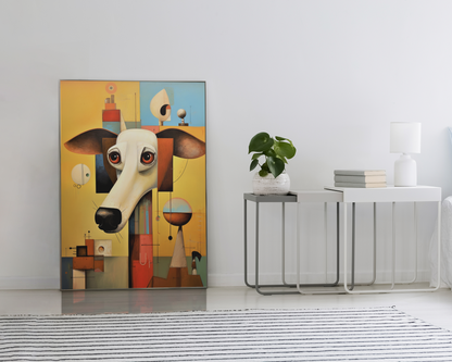 Whismical Abstract Dog Wall Art