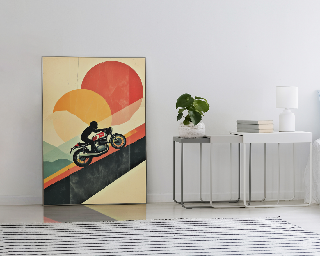 Abstract Mountain Racer Wall Art