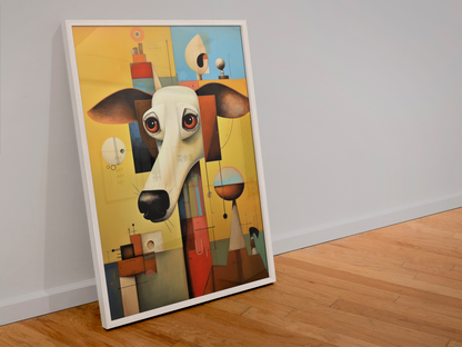 Whismical Abstract Dog Wall Art